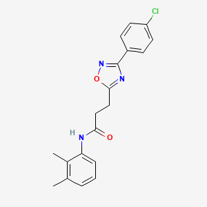 3-[3-(4-chlorophenyl)-1,2,4-oxadiazol-5-yl]-N-(2,3-dimethylphenyl)propanamide