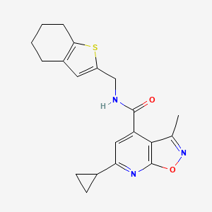 6-CYCLOPROPYL-3-METHYL-N-(4,5,6,7-TETRAHYDRO-1-BENZOTHIOPHEN-2-YLMETHYL)ISOXAZOLO[5,4-B]PYRIDINE-4-CARBOXAMIDE