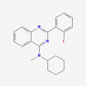 N-cyclohexyl-2-(2-fluorophenyl)-N-methylquinazolin-4-amine