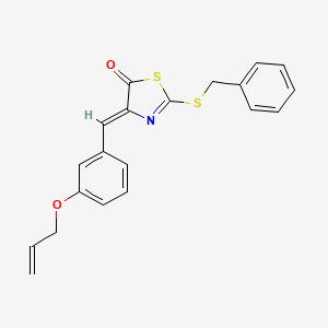 (4Z)-2-benzylsulfanyl-4-[(3-prop-2-enoxyphenyl)methylidene]-1,3-thiazol-5-one