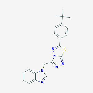 1-{[6-(4-tert-butylphenyl)[1,2,4]triazolo[3,4-b][1,3,4]thiadiazol-3-yl]methyl}-1H-benzimidazole