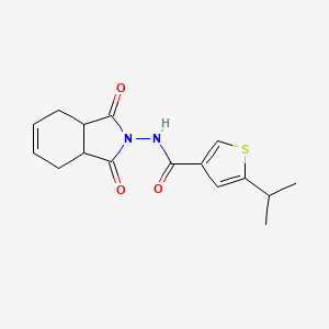 N-(1,3-dioxo-1,3,3a,4,7,7a-hexahydro-2H-isoindol-2-yl)-5-isopropyl-3-thiophenecarboxamide