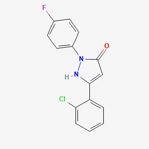 3-(2-chlorophenyl)-1-(4-fluorophenyl)-1H-pyrazol-5-ol