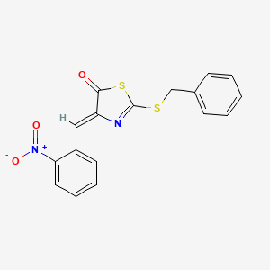 2-(benzylthio)-4-(2-nitrobenzylidene)-1,3-thiazol-5(4H)-one