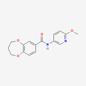 N-(6-methoxypyridin-3-yl)-3,4-dihydro-2H-1,5-benzodioxepine-7-carboxamide