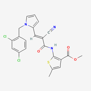 methyl 2-({2-cyano-3-[1-(2,4-dichlorobenzyl)-1H-pyrrol-2-yl]acryloyl}amino)-5-methyl-3-thiophenecarboxylate