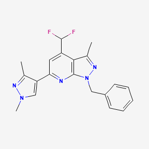 1-benzyl-4-(difluoromethyl)-6-(1,3-dimethyl-1H-pyrazol-4-yl)-3-methyl-1H-pyrazolo[3,4-b]pyridine