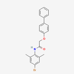 2-(4-biphenylyloxy)-N-(4-bromo-2,6-dimethylphenyl)acetamide