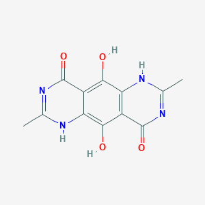 B048243 5,10-Dihydroxy-2,7-dimethylpyrimido[4,5-g]quinazoline-4,9(1H,6H)-dione CAS No. 115705-62-9