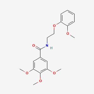 3,4,5-trimethoxy-N-[2-(2-methoxyphenoxy)ethyl]benzamide