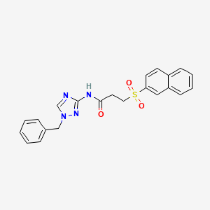 N~1~-(1-BENZYL-1H-1,2,4-TRIAZOL-3-YL)-3-(2-NAPHTHYLSULFONYL)PROPANAMIDE