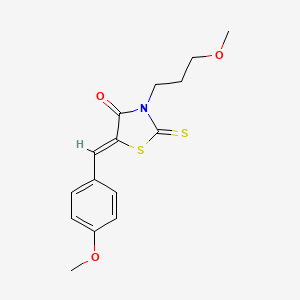 5-(4-methoxybenzylidene)-3-(3-methoxypropyl)-2-thioxo-1,3-thiazolidin-4-one