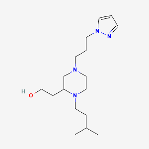 2-{1-(3-methylbutyl)-4-[3-(1H-pyrazol-1-yl)propyl]-2-piperazinyl}ethanol