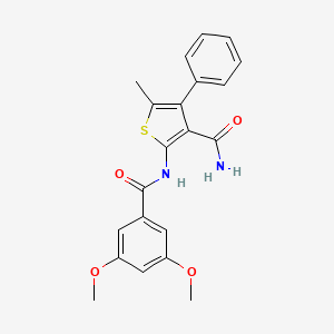 2-[(3,5-dimethoxybenzoyl)amino]-5-methyl-4-phenyl-3-thiophenecarboxamide