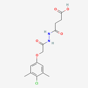 4-{2-[(4-chloro-3,5-dimethylphenoxy)acetyl]hydrazino}-4-oxobutanoic acid