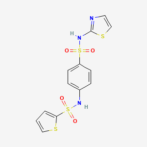 N-{4-[(1,3-thiazol-2-ylamino)sulfonyl]phenyl}-2-thiophenesulfonamide