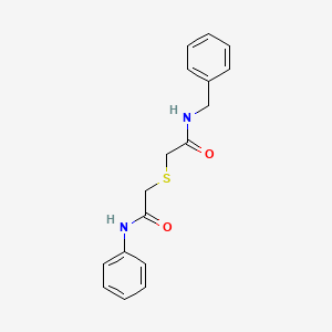 2-[(2-anilino-2-oxoethyl)thio]-N-benzylacetamide