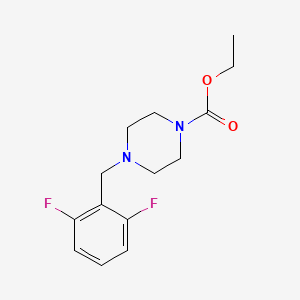 ethyl 4-(2,6-difluorobenzyl)-1-piperazinecarboxylate