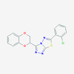 6-(2-Chlorophenyl)-3-(2,3-dihydro-1,4-benzodioxin-2-yl)[1,2,4]triazolo[3,4-b][1,3,4]thiadiazole