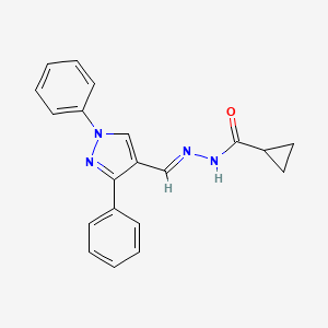 N'-[(1,3-diphenyl-1H-pyrazol-4-yl)methylene]cyclopropanecarbohydrazide