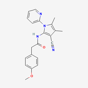 N~1~-[3-CYANO-4,5-DIMETHYL-1-(2-PYRIDYL)-1H-PYRROL-2-YL]-2-(4-METHOXYPHENYL)ACETAMIDE