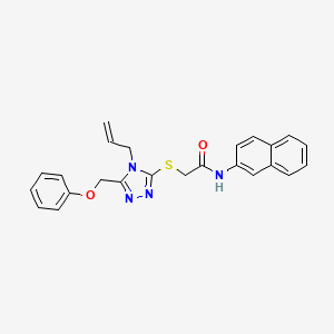 N-(naphthalen-2-yl)-2-{[5-(phenoxymethyl)-4-(prop-2-en-1-yl)-4H-1,2,4-triazol-3-yl]sulfanyl}acetamide