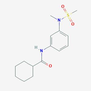 N-{3-[methyl(methylsulfonyl)amino]phenyl}cyclohexanecarboxamide