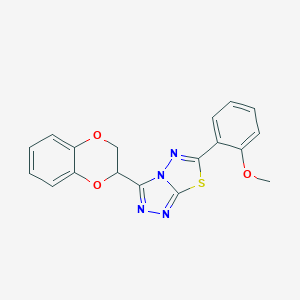 3-(2,3-DIHYDRO-1,4-BENZODIOXIN-2-YL)-6-(2-METHOXYPHENYL)-[1,2,4]TRIAZOLO[3,4-B][1,3,4]THIADIAZOLE