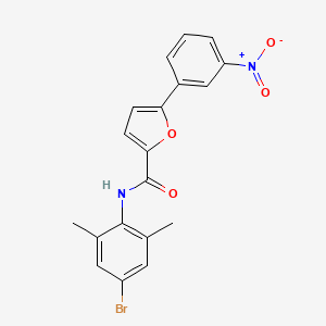 N-(4-bromo-2,6-dimethylphenyl)-5-(3-nitrophenyl)furan-2-carboxamide