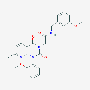 2-[1-(2-METHOXYPHENYL)-5,7-DIMETHYL-2,4-DIOXO-1H,2H,3H,4H-PYRIDO[2,3-D]PYRIMIDIN-3-YL]-N-[(3-METHOXYPHENYL)METHYL]ACETAMIDE