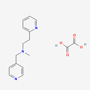 N-methyl-2-pyridin-2-yl-N-(pyridin-4-ylmethyl)ethanamine;oxalic acid