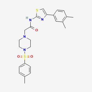 N-[4-(3,4-dimethylphenyl)-1,3-thiazol-2-yl]-2-{4-[(4-methylphenyl)sulfonyl]-1-piperazinyl}acetamide