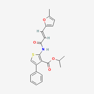 isopropyl 2-{[3-(5-methyl-2-furyl)acryloyl]amino}-4-phenyl-3-thiophenecarboxylate