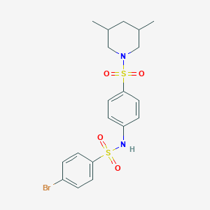 4-bromo-N-{4-[(3,5-dimethylpiperidin-1-yl)sulfonyl]phenyl}benzenesulfonamide