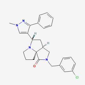 (3aS*,5S*,9aS*)-2-(3-chlorobenzyl)-5-(1-methyl-3-phenyl-1H-pyrazol-4-yl)hexahydro-7H-pyrrolo[3,4-g]pyrrolizin-1(2H)-one