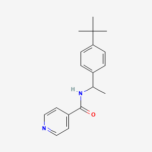 N-[1-(4-tert-butylphenyl)ethyl]pyridine-4-carboxamide