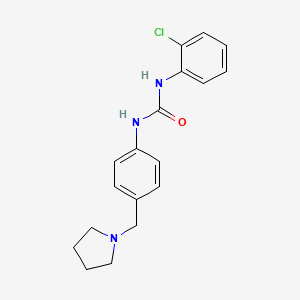 N-(2-chlorophenyl)-N'-[4-(1-pyrrolidinylmethyl)phenyl]urea