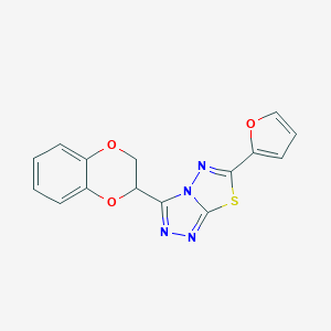 3-(2,3-Dihydro-1,4-benzodioxin-2-yl)-6-(2-furyl)[1,2,4]triazolo[3,4-b][1,3,4]thiadiazole