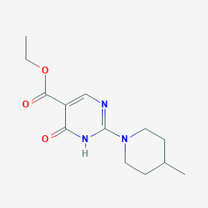 ethyl 2-(4-methyl-1-piperidinyl)-4-oxo-1,4-dihydro-5-pyrimidinecarboxylate