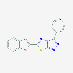 6-(1-Benzofuran-2-yl)-3-(4-pyridinyl)[1,2,4]triazolo[3,4-b][1,3,4]thiadiazole