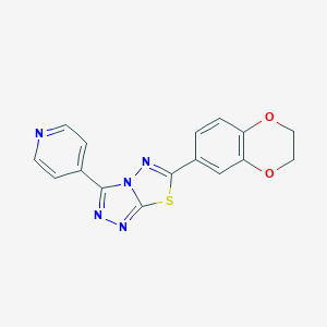 6-(2,3-Dihydro-1,4-benzodioxin-6-yl)-3-(4-pyridinyl)[1,2,4]triazolo[3,4-b][1,3,4]thiadiazole