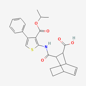 3-({[3-(isopropoxycarbonyl)-4-phenyl-2-thienyl]amino}carbonyl)bicyclo[2.2.2]oct-5-ene-2-carboxylic acid