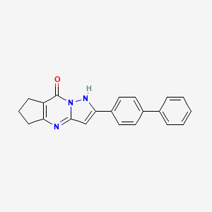 2-(4-biphenylyl)-6,7-dihydro-5H-cyclopenta[d]pyrazolo[1,5-a]pyrimidin-8-ol