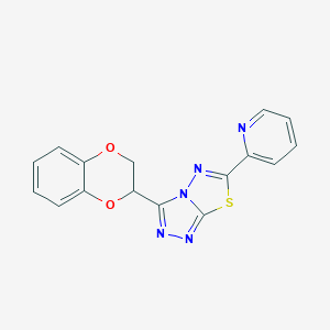 3-(2,3-Dihydro-1,4-benzodioxin-2-yl)-6-(2-pyridinyl)[1,2,4]triazolo[3,4-b][1,3,4]thiadiazole