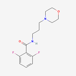 2,6-difluoro-N-[3-(4-morpholinyl)propyl]benzamide