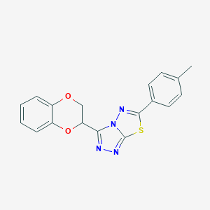 3-(2,3-Dihydro-1,4-benzodioxin-2-yl)-6-(4-methylphenyl)[1,2,4]triazolo[3,4-b][1,3,4]thiadiazole