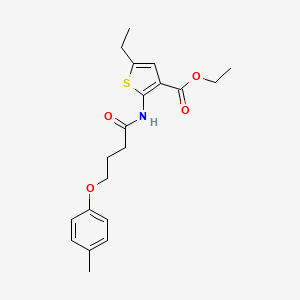 ethyl 5-ethyl-2-{[4-(4-methylphenoxy)butanoyl]amino}-3-thiophenecarboxylate