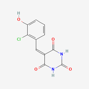 5-(2-chloro-3-hydroxybenzylidene)-2,4,6(1H,3H,5H)-pyrimidinetrione