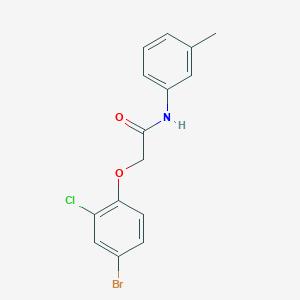 2-(4-bromo-2-chlorophenoxy)-N-(3-methylphenyl)acetamide