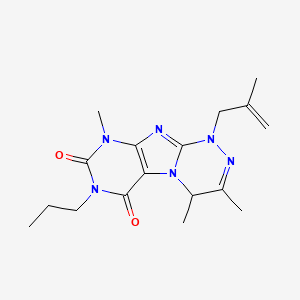 3,4,9-trimethyl-1-(2-methylprop-2-enyl)-7-propyl-4H-purino[8,7-c][1,2,4]triazine-6,8-dione